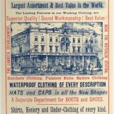 Advertisement for E Grove, Clothier